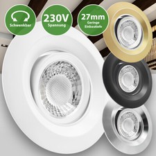 LED Einbaustrahler 230V flach