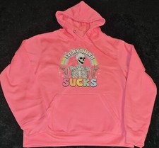 Hoodie Neon Pink Gr 36 Neu Everything Sucks Neu