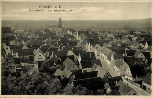Höchstädt der donau - ak, an