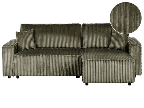 Sitzer ecksofa cord grün - 2-sitzer,