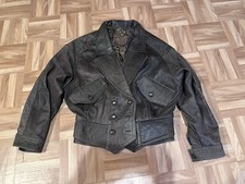 Lederjacke Vintage Braun Damen