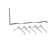 Edelstahl Garderobenstange Kleiderstange L-Form Wäschestange Stange Kleider