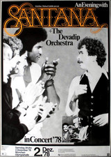 SANTANA - 1978 - Live In Concert - Inner Secrets Tour - Poster - München