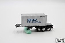 AWM o.ä. Containerchassis mit Container "Gelco Rail Services" 1:87 /HU23