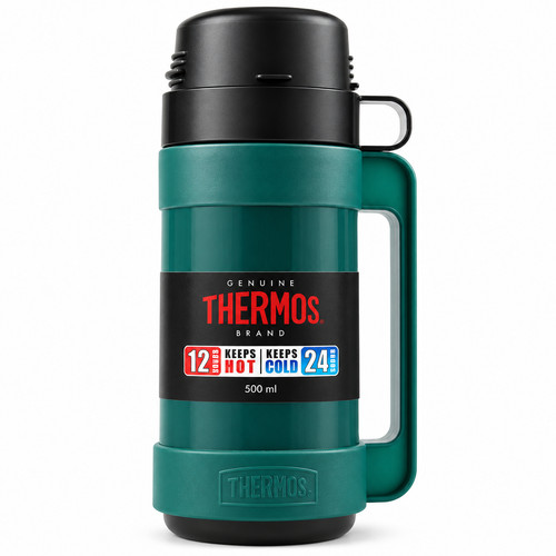 Thermoskanne grün 500ml - , heiß