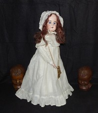 antike Puppe Schulterkopf mit