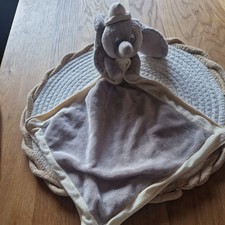 Nicotoy Disney Schmusetuch DUMBO grau weiß  Kuscheltuch Elefant Baby