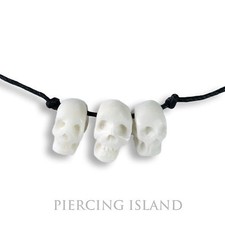 Halskette 3 Skulls Totenköpfe
