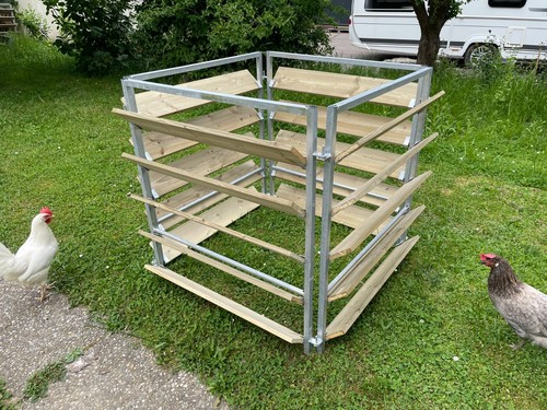 Elmato komposter holz metall - elmato,