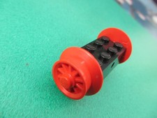 Lego Eisenbahn Achse schwarz Radsatz Räder 4,5V  Lok Waggon Zug 7049b (230923B)