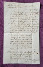 1837 Indenture. Kopie der Bewertung von Miss Donalds Häusern in Edinburgh.