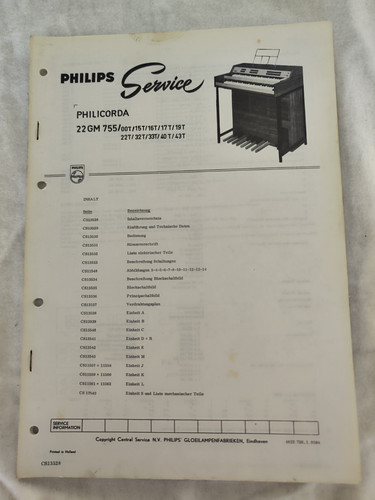 Philips service philicorda - service,