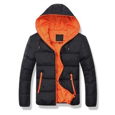 Herren Jacke Winter Warme Sweatjacke Jacke Winterjacke Outdoor Winter Zip Coat 