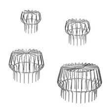 V4A Edelstahl Laubfanggitter Laubfang Dachrinne Laubfangkorb Dachrinnenschutz