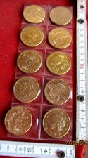 10x Konvolut 1882 CORONET HEAD Twenty Dollars 20 Dollar 24,5 gr $ USA Liberty H