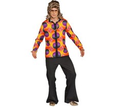 70er Jahre Kostüm Disco Hemd