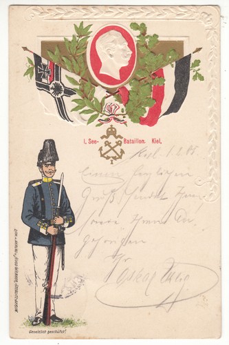 Kiel regimentskarte i - ak,