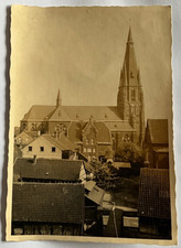 Wanne-Eickel Herne , Foto Ak , Teil Stadtansicht mit Kirche , selten RAR