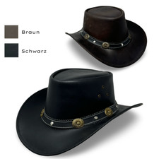 Lederhut western cowboy unisex - western,