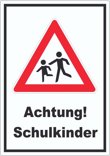 Achtung schulkinder aufkleber - achtung,