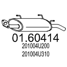 MTS 01.60414 Endschalldämpfer