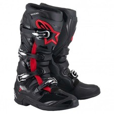 Alpinestars (Erwachsene) MX Stiefel - Tech 7 **NEUES Modell** (schwarz/rot fluo)