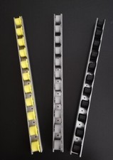 Röllchenleiste, Rollenleiste mit Spurkranzrollen  von 541 - 4.500 mm -Div.Farben