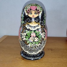 Große traditionelle alte 10 teilige Matroschka 