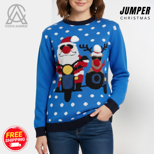 Unisex xmas pompom pullover - xmas,