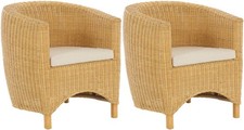 Set/2  Rattan-Sessel Club