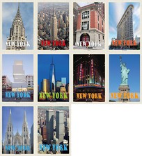 Top-Schilder, versch. Größen, NEW YORK, Trade Center, USA, Neu, OVP , (10)  -1