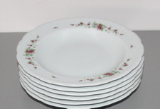 Mitterteich Blumenranke 3 Speiseteller, 6 Suppenteller u. 2 Schüsseln (Konvolut)