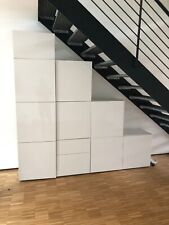 Ikea Aufbewahrungssystem BESTÅ mit Türen In Glanz Weiß