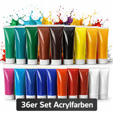 Acrylfarbe 36 Stück Malfarbe