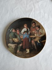 Sammelteller Nr.2 "Wilderer in der Hütte" 1988 F. Defregger (Lilien Porzellan)