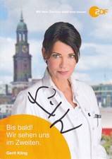 Gerit KLING - dt. Schauspielerin, Notruf Hafenkante, Original-Autogramm!