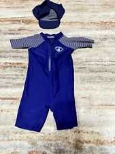 Alive Baby  Jungs Badeanzug Bade Overall mit Mütze Gr. 86/92 NEU