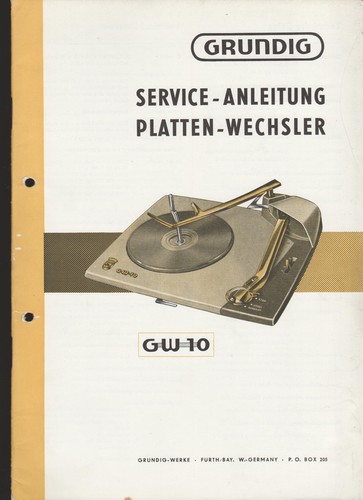 Grundig platten wechsler - grundig, gw-10