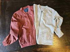 Doppelpack Bloussons Only Gr S+M Bomberjacke+Stepp Sweatjacke grau + rot altrosa