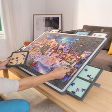Puzzletisch mit 6 Schubladen