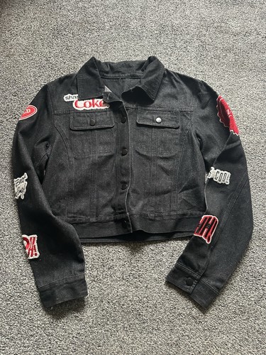Coca cola schwarze jeansjacke - coca-cola,