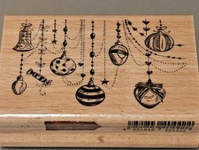 Stempel 'hängende Kugeln' für Kartengestaltung Weihnachtsschmuck von Newstamps