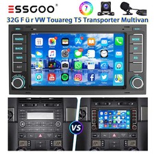 Für VW Touareg T5 Transporter Autoradio Carplay Android 14 32G Kamera Navigation