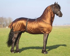 QHP Ekzemdecke Friese Kaltblut Barockpferd Ekzem Halsteil 145-185 cm braun neu