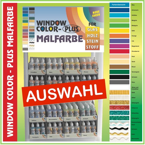 Fenstermalfarbe 80ml auswahl - fenstermalfarbe,