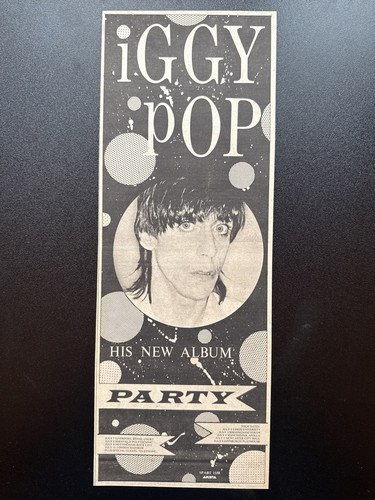 Iggy pop party 15x6 1981 - |,