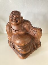 Holzfigur Buddha Groß
