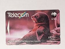 Neuseeland - New Zaeland Telecom Limited Phoncard - WWF-Nz - Fur Seal - gebr.