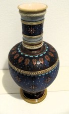 Antike Villeroy & Boch Vase No.  1808 von 1896, beschädigt