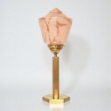 Sehr elegante original Art Déco Schreibtischleuchte "CAPITOL" Messinglampe 1930